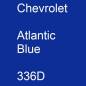 Preview: Chevrolet, Atlantic Blue, 336D.